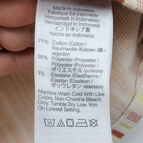 Madewell Flutter Sleeve Striped Top Size Small Style MD081 - Picture 9 of 9